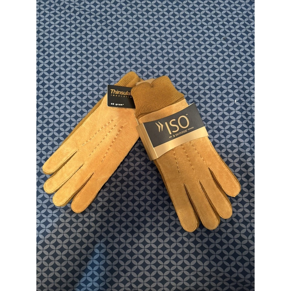 Isotoner L Chestnut Thinsulate Lined Men's Gloves